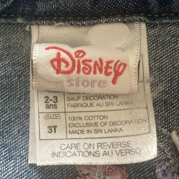 Vintage Disney Embroidered Princess denim jacket size 3T - Picture 3 of 3